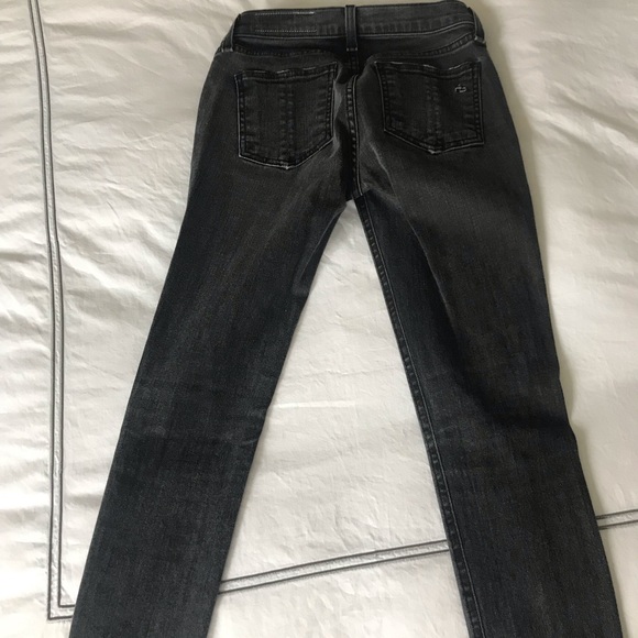Rag and bone RBW23 distressed jeans with ankle zip - Picture 4 of 5